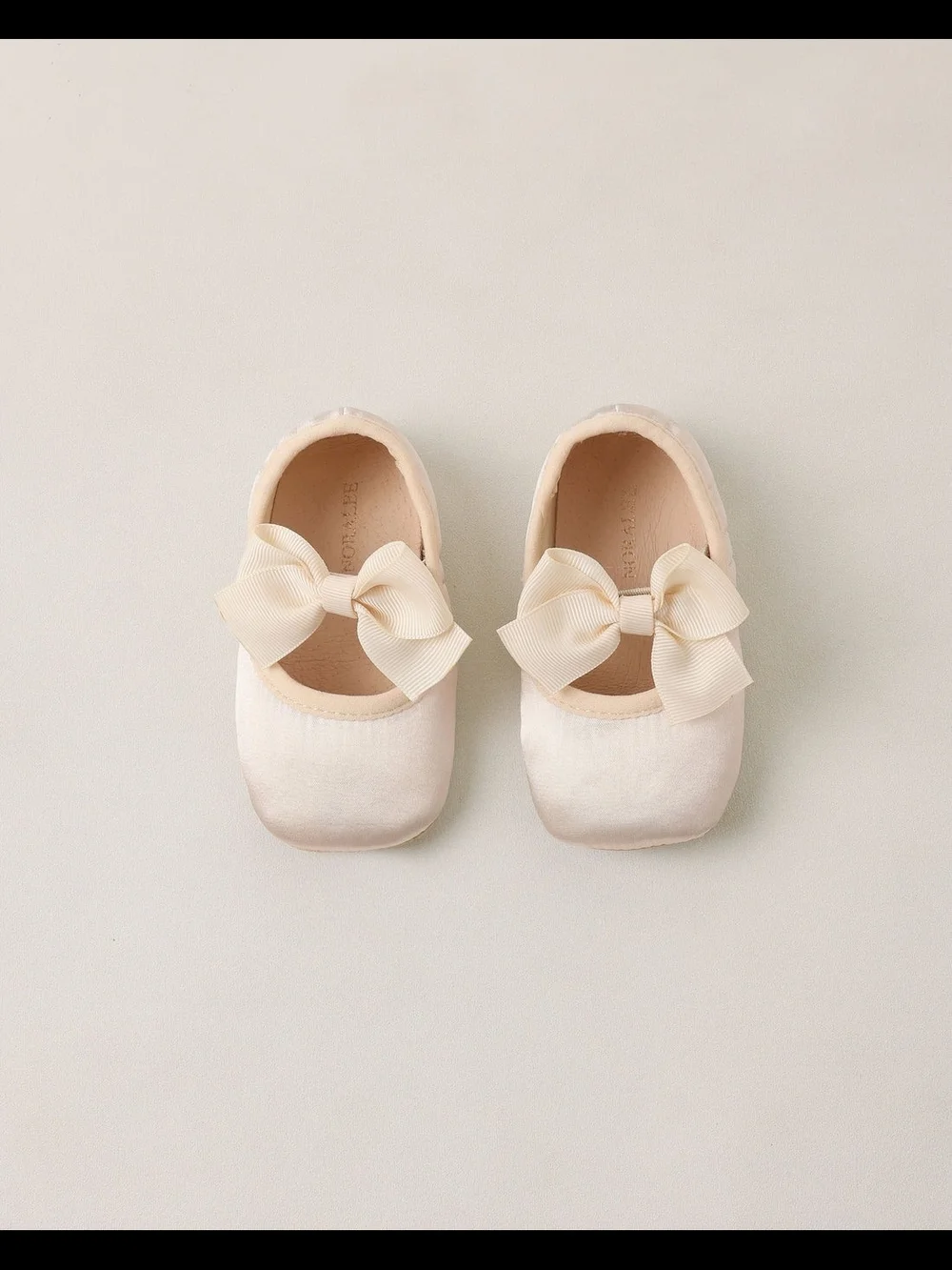 Baby Ballet Flats-Size 3, Pearl Color